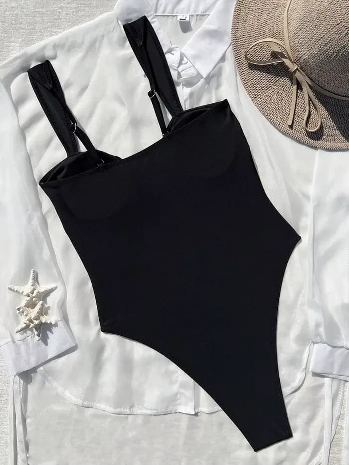 Femmes une pièce maillot de bain noir Sexy Bikini