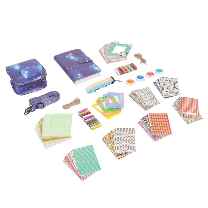 Kit d'accessoires pour Fujifilm Mini 11, comprenant un étui pour appareil photo, un album, un filtre de couleur, une sangle pour étui d'appareil photo, un cadre photo pour appareil photo