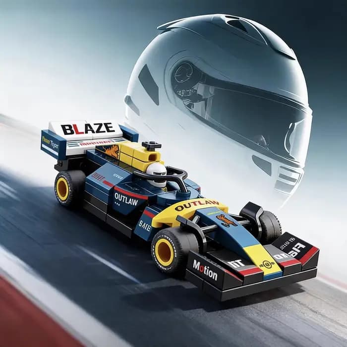 Voiture de formule à rétrofriction, blocs de construction, personnage de dessin animé, jouets lega pour enfants, cadeaux d'anniversaire