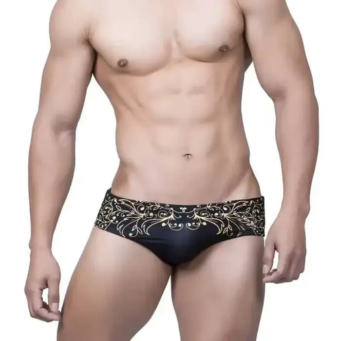 Maillot de bain noir pour hommes