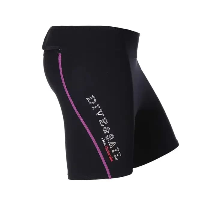 Short de plongée gris/violet en néoprène pour hommes et femmes