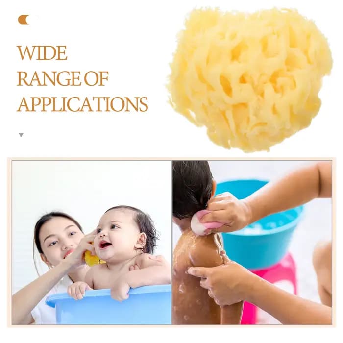 1 pièce Éponge de bain grecque naturelle en nid d'abeille, douce, exfoliante pour peaux sensibles, pour adultes et enfants, pour la douche et le bain