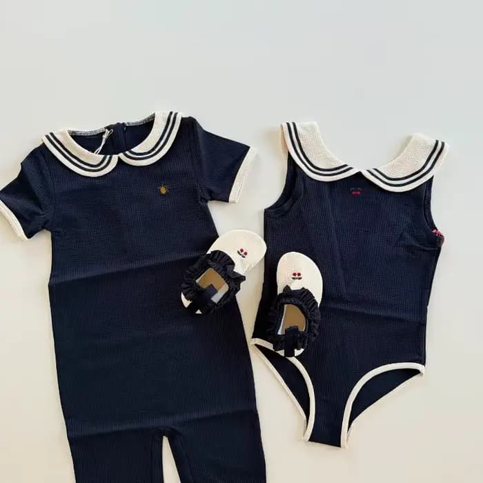 Maillots de bain pour bébé Style marine garçon une pièce crème solaire maillot de bain pour filles maillots de bain pour enfants pour filles Bikinis Bebe natation garçons maillots de bain