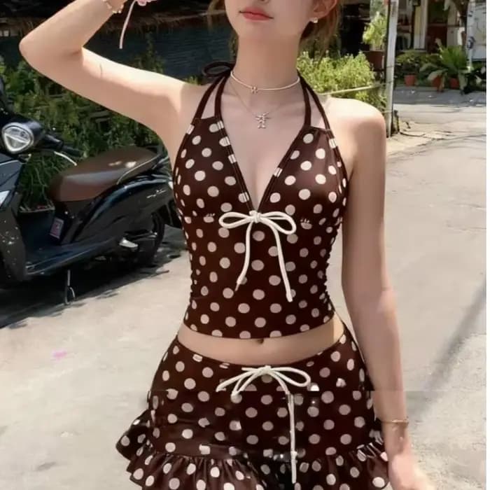 Maillot de bain vintage Y2K pour femme
