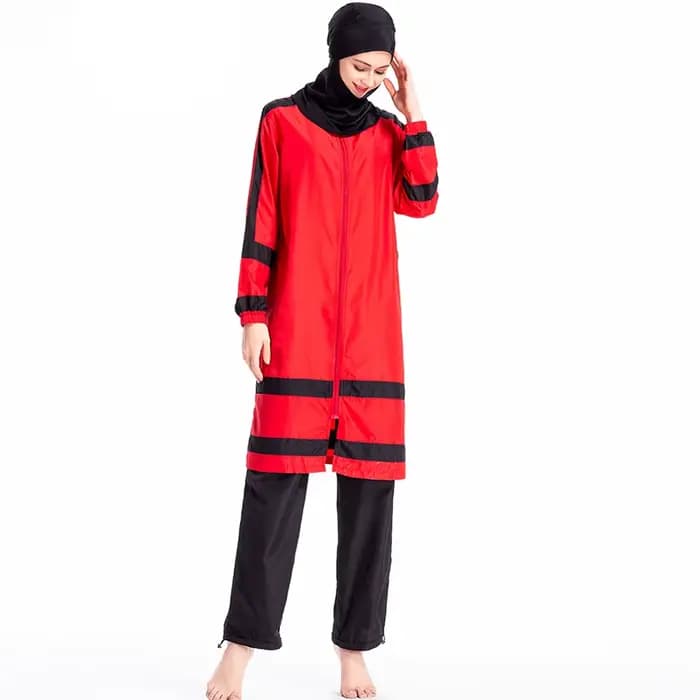 Maillot de bain arabe du Moyen-Orient, ensemble de protection solaire, conservateur, musulman, asiatique, document de nuit, nouveau stock, 2024