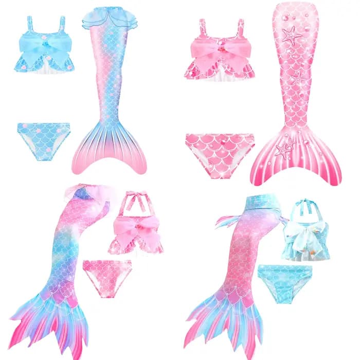 Queue de sirène pour maillot de bain, costume de la Petite Sirène, vêtements de plage et de piscine, maillot de bain pour sources chaudes et Halloween
