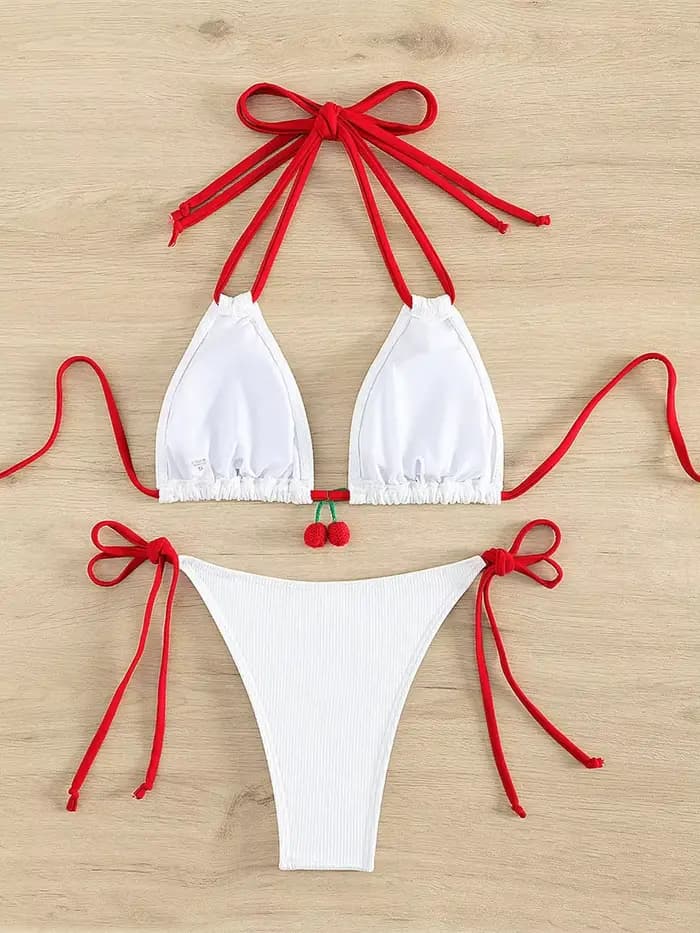 Harvey-Maillot de bain sexy blanc pour femmes
