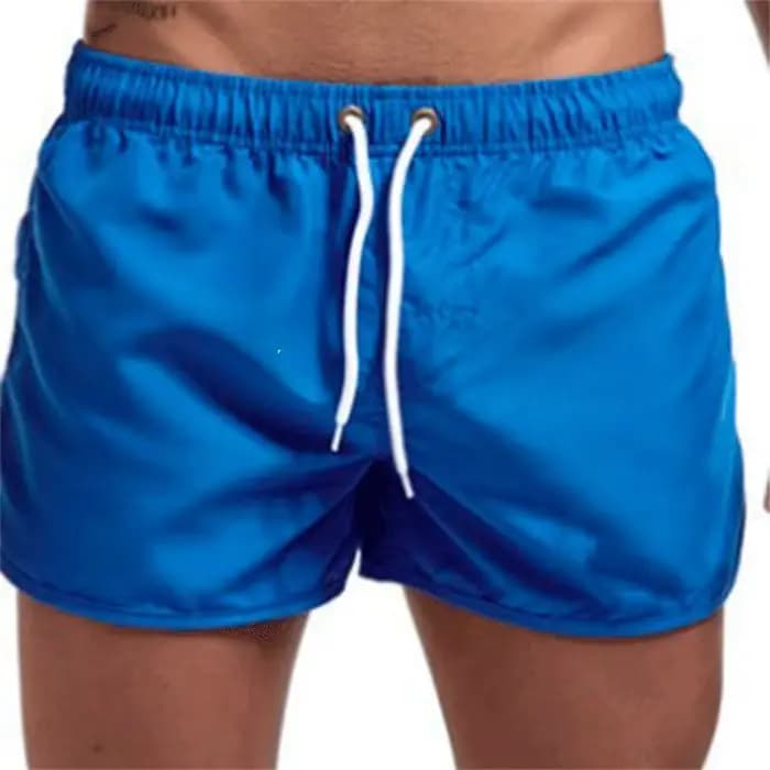 Short de bain pour homme 2025 – Cordon de serrage, uni, respirant, doux, décontracté, streetwear quotidien