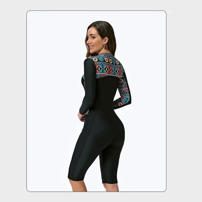 Maillot de bain femme été à manches longues combinaison