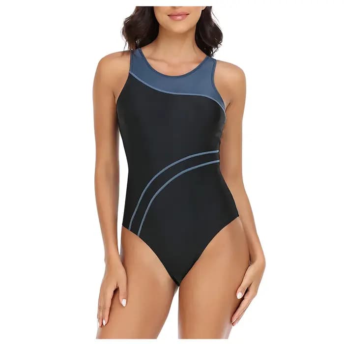 Une pièce grands maillots de bain fermé grande taille maillots de bain sport Push Up femmes natation corps maillot de bain femme plage piscine baigneur