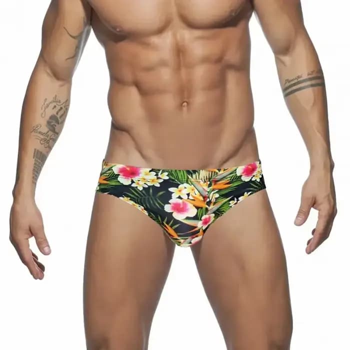 Maillot de bain à imprimé fleuri pour homme