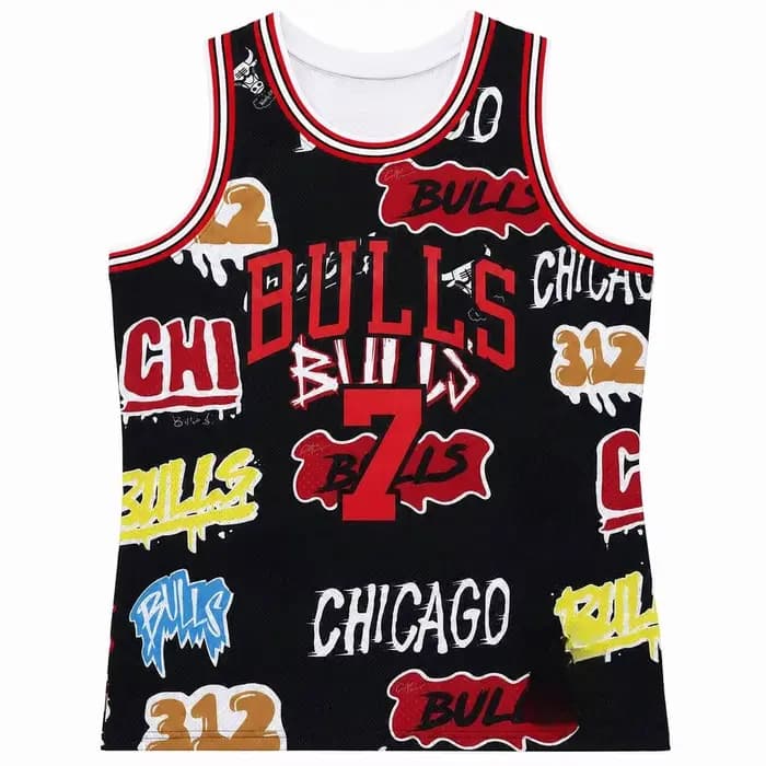 Maillot de basket-ball New York Knicks 33, imprimé graffiti, respirant, en mesh, sans manches, pour enfants et famille