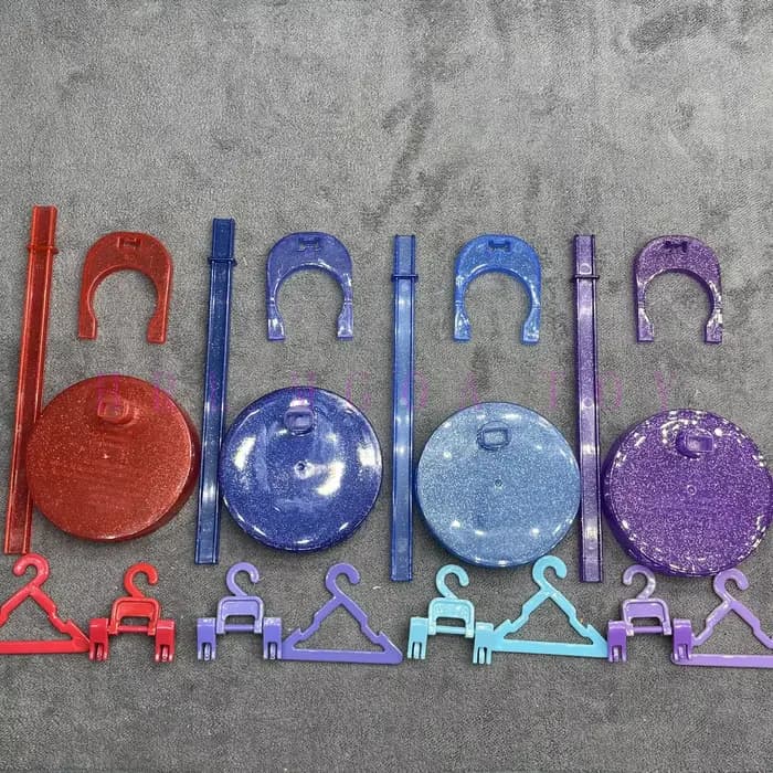 Accessoires originaux de poupée arc-en-ciel, boules pour les yeux, supports colorés, vêtements, chaussettes, chaussures, bottes, boucles d'oreilles, pièces de jouets