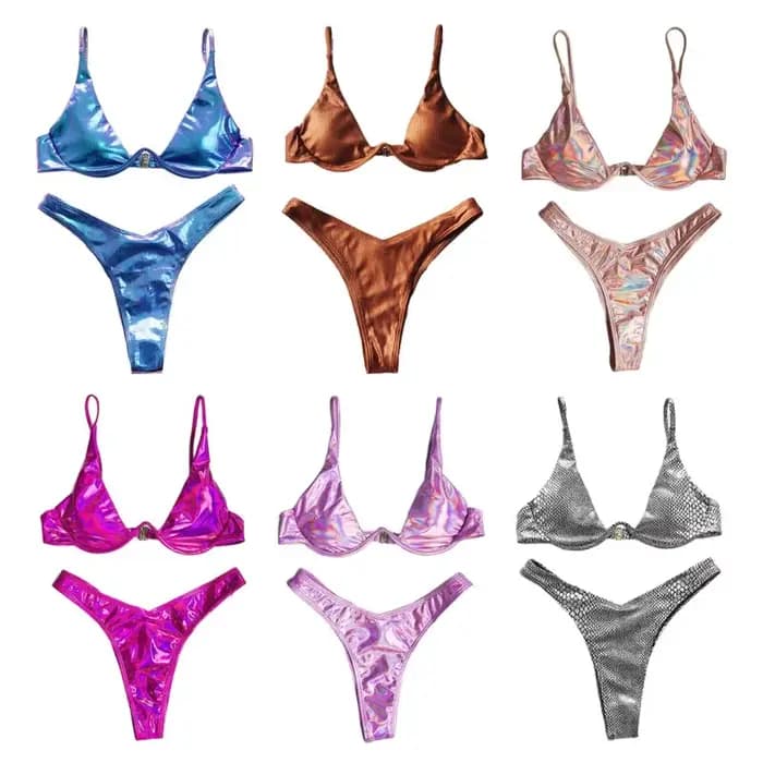 Maillot de bain brésilien Triangle à armatures pour femmes