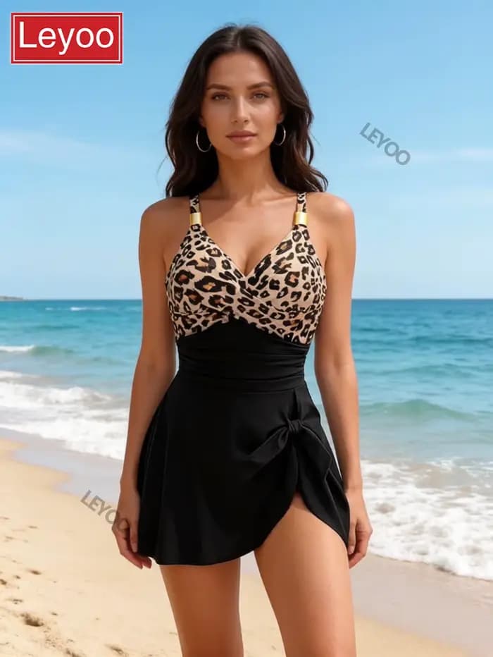 Maillot de bain une pièce noir pour femmes