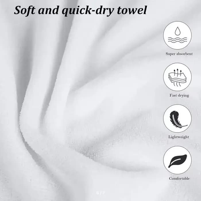 Serviette de plage de marque V-Volcom, serviette de bain absorbante à séchage rapide pour la natation, la gym, le camping, les activités de plein air