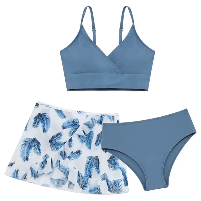 Enfants filles maillot de bain ensemble Bikini Bralette