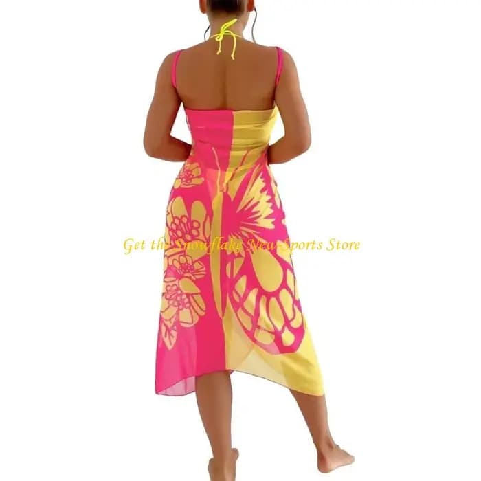 E56d Womens Beach Sarongs couverture transparente