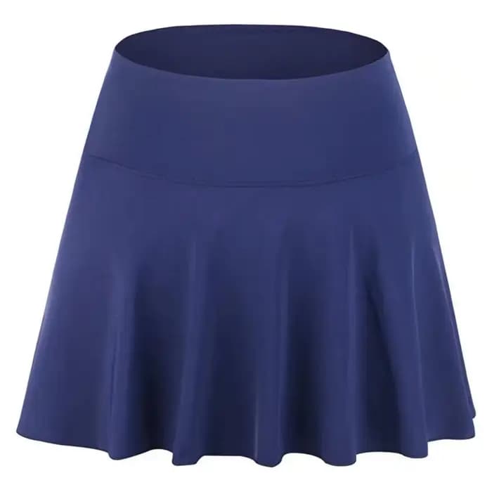 Jupe de natation taille haute en tissu double couche avec fentes latérales
