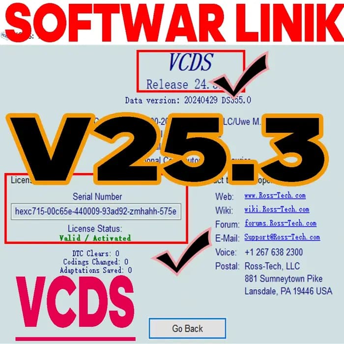 Mise à jour du logiciel VCDS 2026 VAG COM OBD2 Scanner VAG HEX V2 Interface USB pour VW AUDI Skoda Seat, VIN illimités, outil multilingue