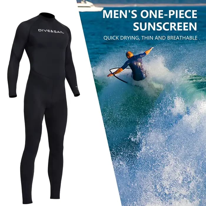 Vêtements de plongée pour hommes avec fermeture éclair