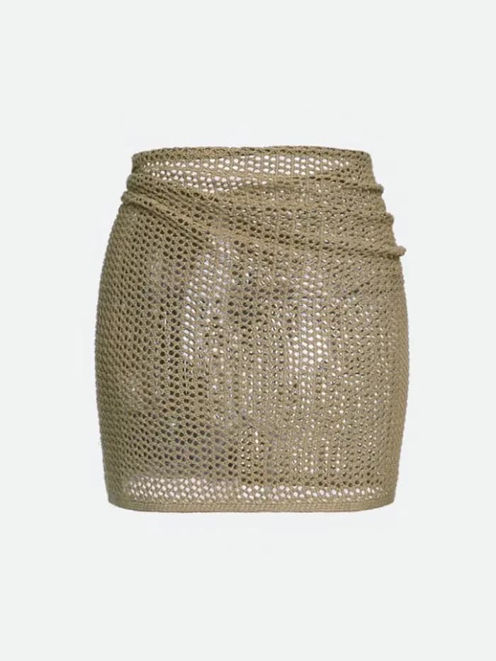 Jupe courte tricotée pour femmes