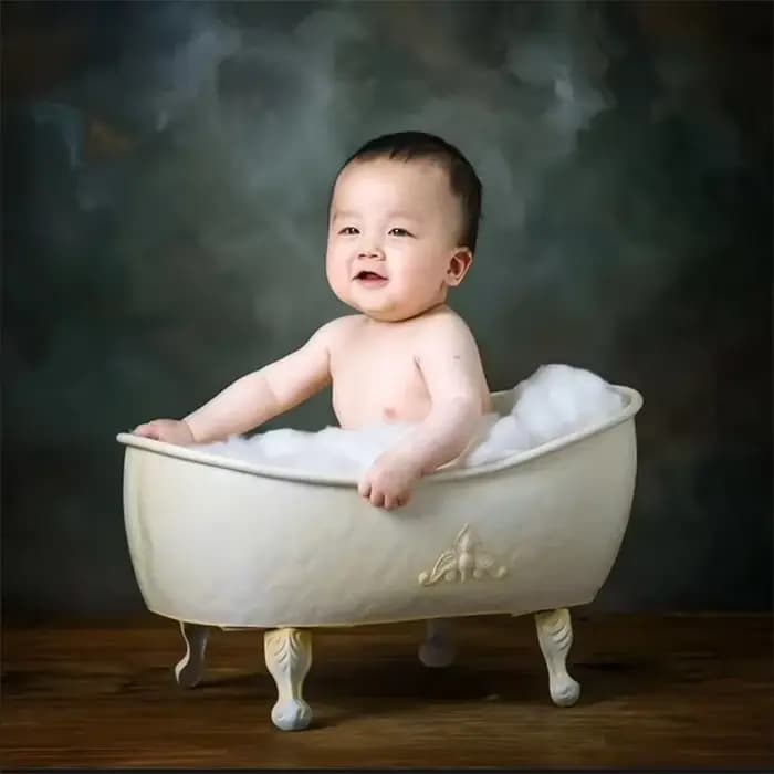 Accessoires de photographie pour nouveau-nés, accessoires Photo pour bébé, baignoire en fer forgé, accessoires de photographie pour Studio Photo, envoyer un canard