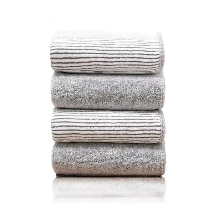 Serviette de bain en fibre de charbon de bambou antibactérienne