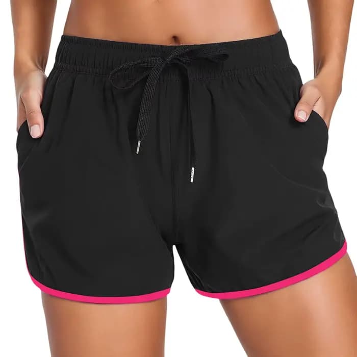 Shorts de bain pour femmes, shorts de sport à séchage rapide, shorts de bikini d'été, shorts de sport aquatiques, shorts de gym pour femmes