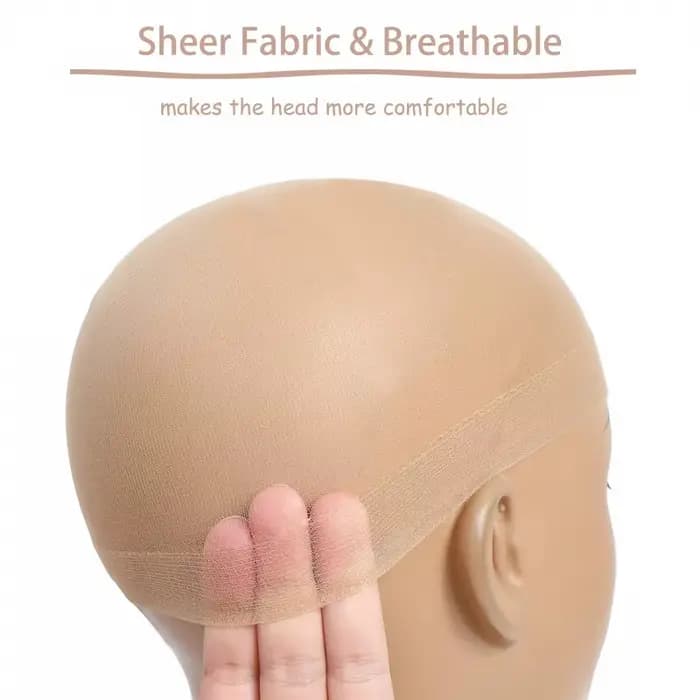 Lot de 4 filets à cheveux invisibles couleur chair, ultra doux, respirants et extensibles, confortables à porter, idéaux pour toutes les coiffures et stylismes