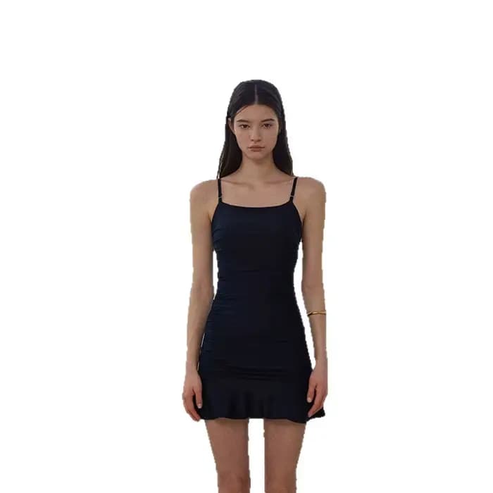 Maillot de bain une pièce de couleur Pure