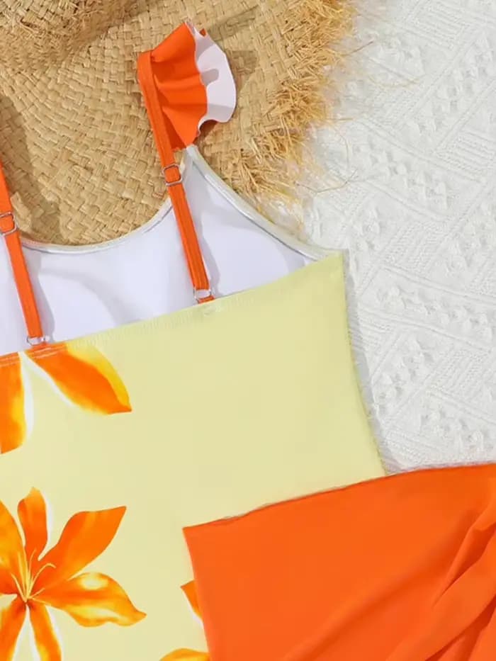 Maillot de bain une pièce pour filles et enfants