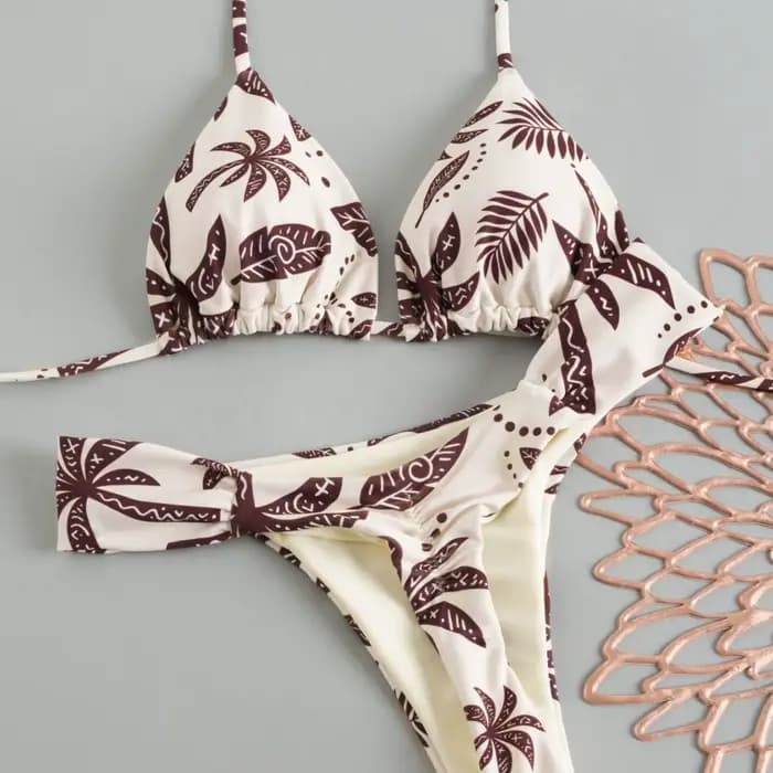 Nouveau Maillot de Bain Femme 2026 – Ensemble Bikini Brésilien Sexy avec String – Tenue de Plage