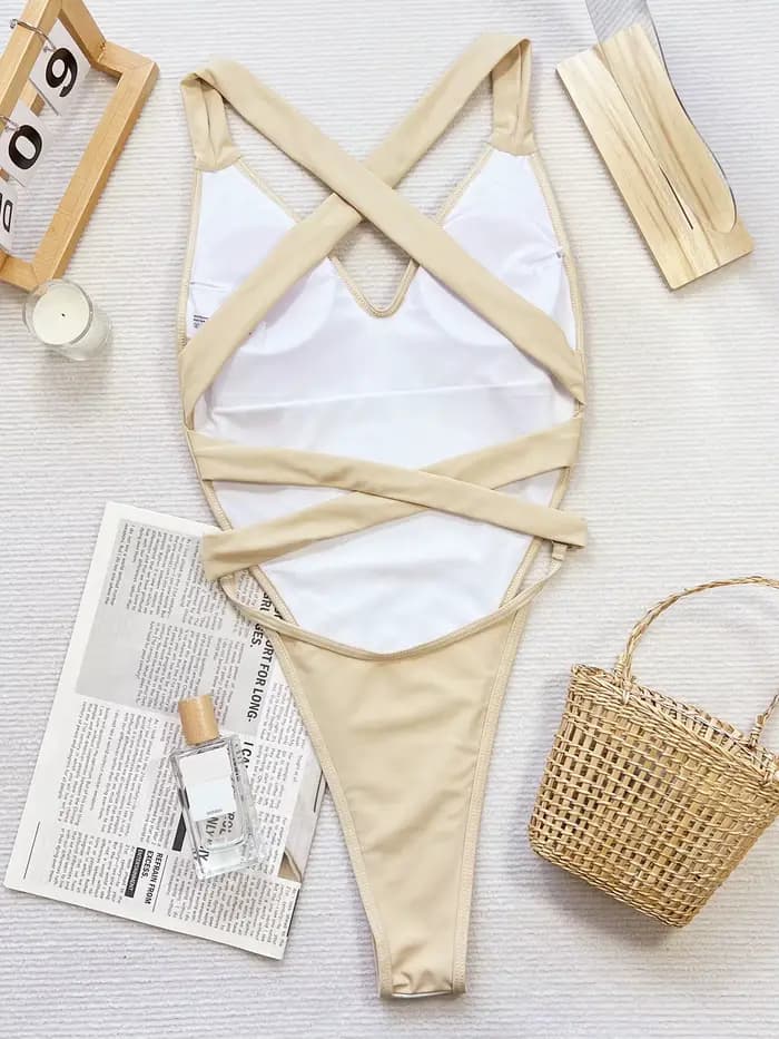 Femmes une pièce maillot de bain Sexy Bikini été Monokini dos
