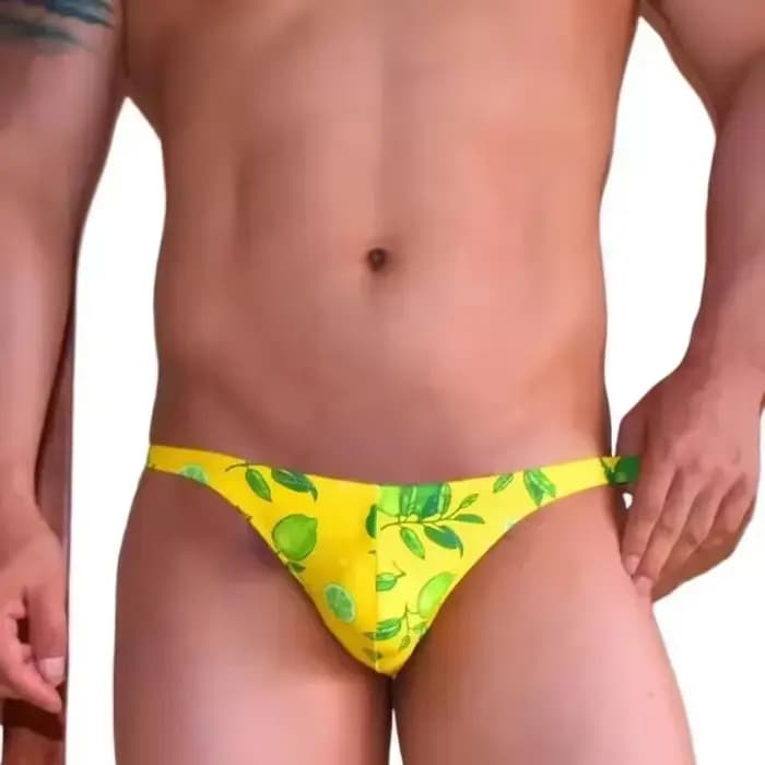 Mini maillots de bain hommes Micro Bikini hommes slip de bain taille Ultra basse demi hanches Pack Sexy maillot de bain maillot de bain homme maillots de bain