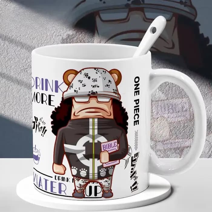 Nouvelle tasse à café en céramique One Piece Kawaii, avec des personnages de dessins animés Luffy, Chopper, Zoro, Usopp, pour les fêtes