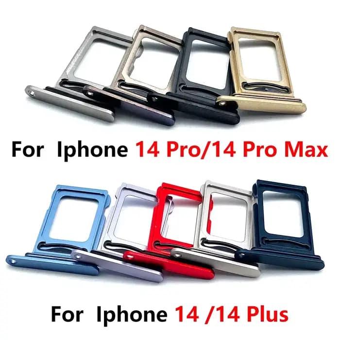 50 pièces, tiroir pour carte SIM, support de fente pour puce, adaptateur, accessoires pour iPhone 12 Pro Max 12 13 mini 14 15 Plus, double carte