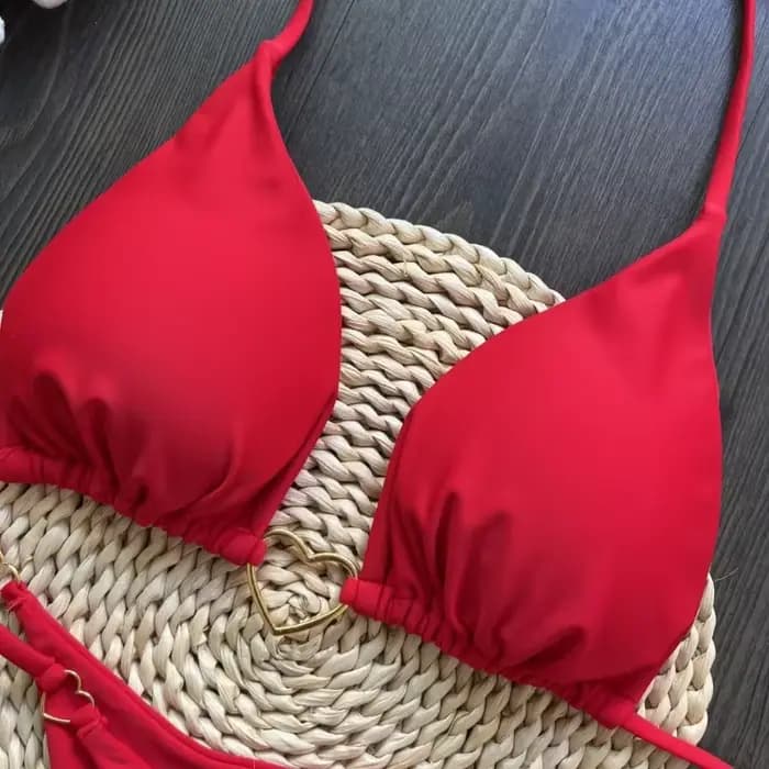 Ensemble de bikini sexy à bretelles croisées