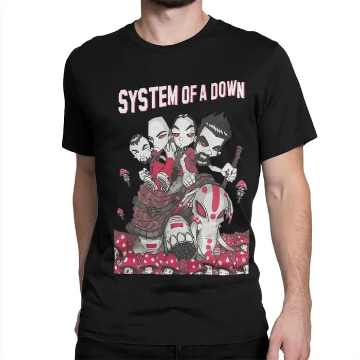 T-shirt pour hommes et femmes, groupe de rock et de heavy metal, SYSTEM OF A DOWN SOAD, t-shirts à manches courtes, col rond, t-shirt en coton, tailles plus grandes