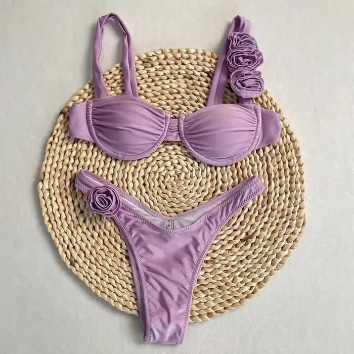 Maillots de bain femme deux pièces fleur Bikinis
