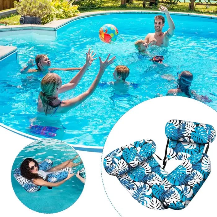 Matelas flottant gonflable anti-fuite imprimé pour hamac aquatique