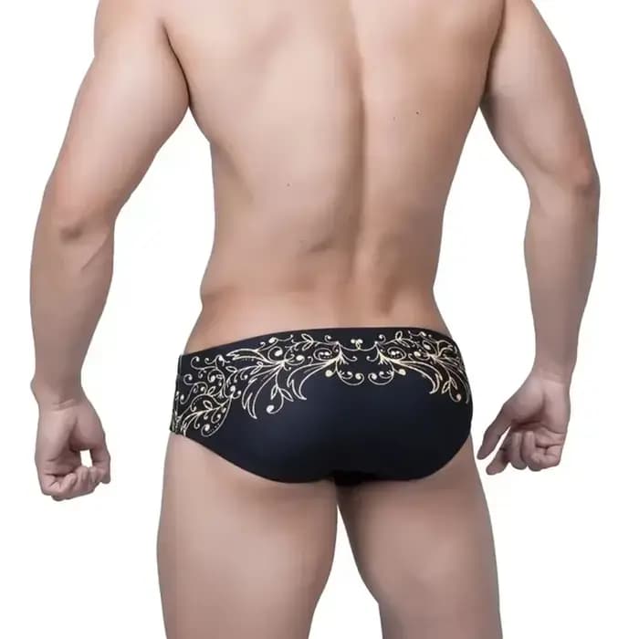 Maillot de bain noir pour hommes