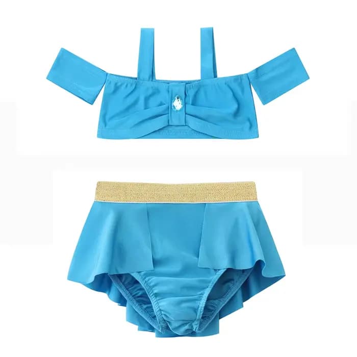 Maillot de bain princesse des contes de fées pour filles, Elsa Anna, Blanche-Neige, Belle, pour enfants de 2 à 8 ans, avec jupe