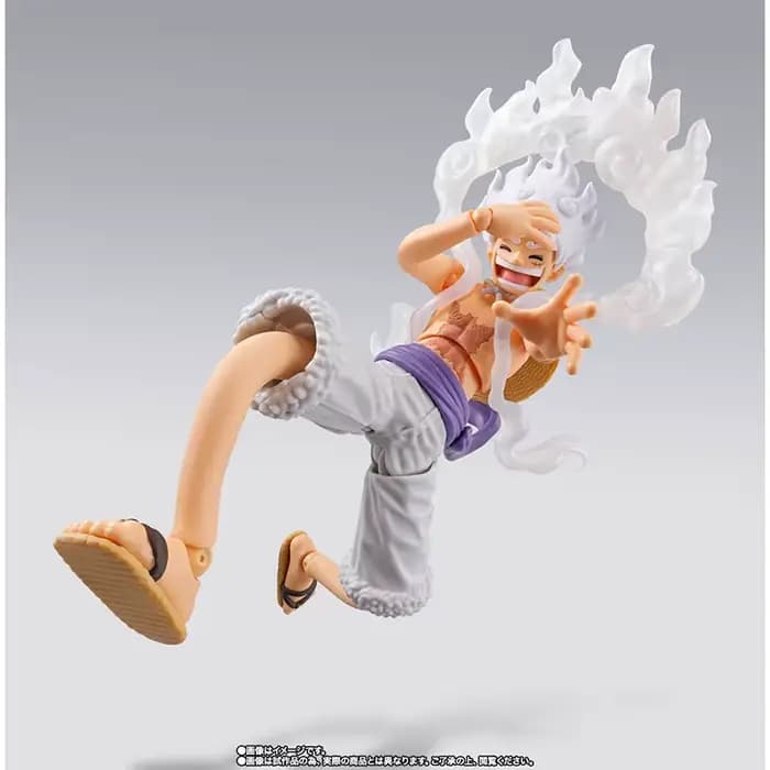Original Bandai S.H.Figuarts Shf une pièce singe D Luffy Gear 5 île future Egghead Anime figurines de Collection modèle jouet