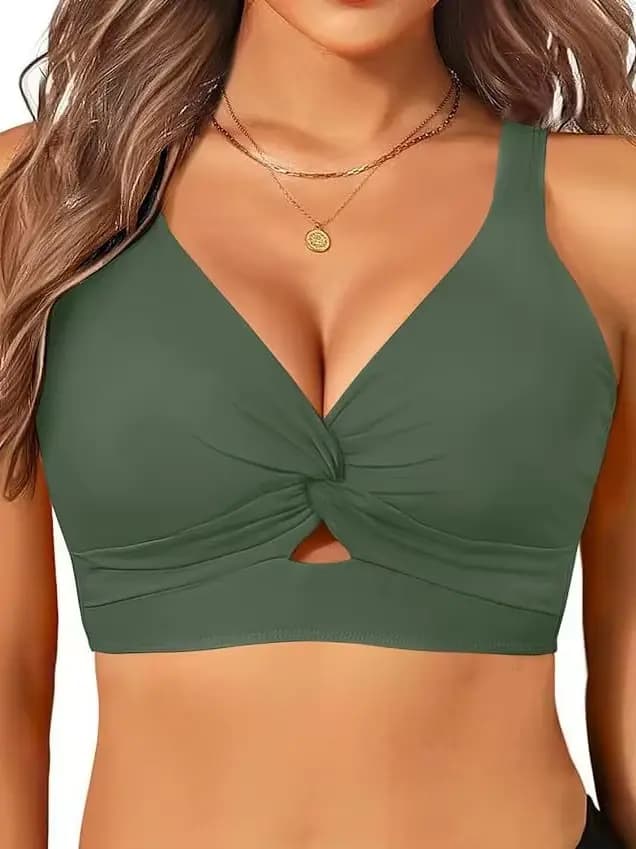 Haut de bikini décontracté pour femme