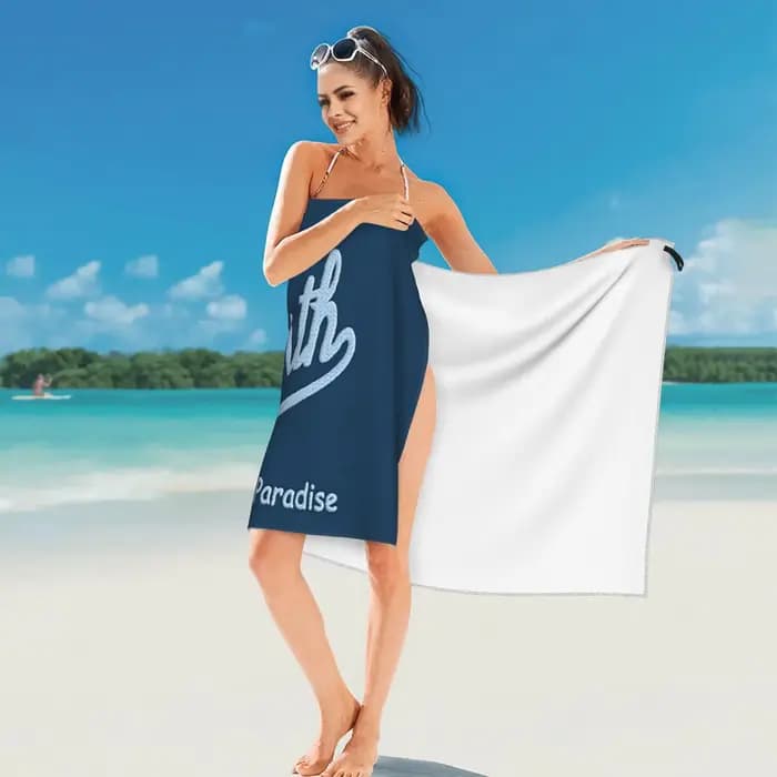 Serviette de plage Saint Barth en microfibre douce