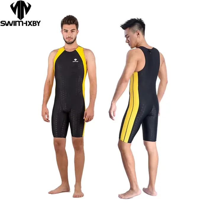 Maillot de bain de compétition sans manches pour hommes