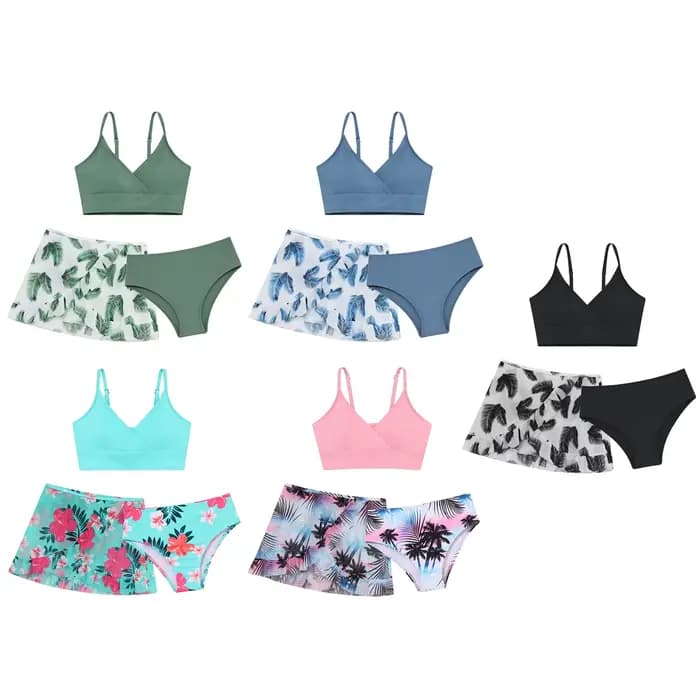 Enfants filles maillot de bain ensemble Bikini Bralette