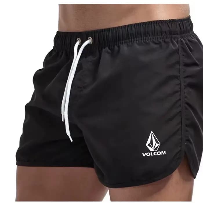 Maillot de bain court respirant et confortable pour hommes, avec cordon de serrage et poche, pour le surf, la plage et les activités estivales