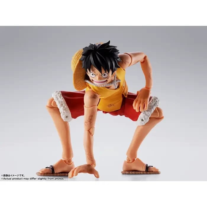 BANDAI One Piece S.H.Figuarts SHF Monkey.D.Luffy-Marineford Figurine d'action Anime Modèle Jouets